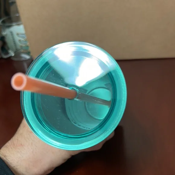 Starbucks Pink Yellow Green Ombre Stainless Still Cold Cup Tumbler, 16oz 2020 - Picture 5 of 6